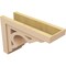 Ekena Millwork 8"W x 24"D x 16"H Classic Sheridan Rough Cedar Woodgrain TimberThane Corbel, Primed Tan CORUR08X24X16SHERCPR - alternate 5